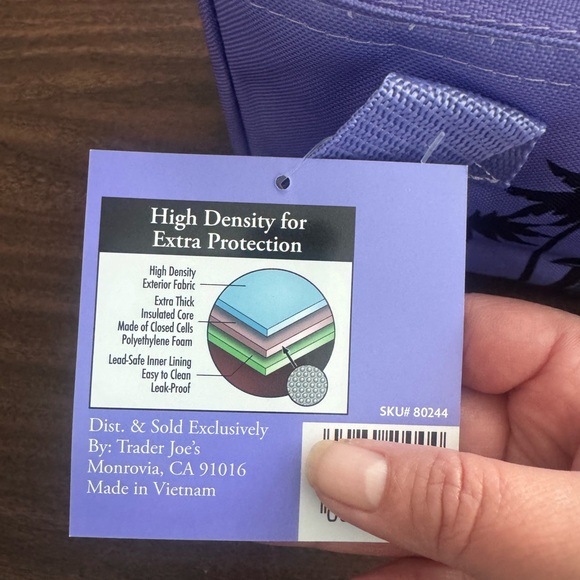 TRADER JOE’S MINI INSULATED COOLER BAG - Set of 2 - NWT - Picture 4 of 5